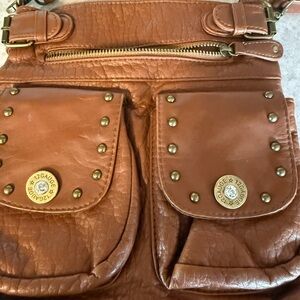 Stylish Brown Leather Crossbody Bag